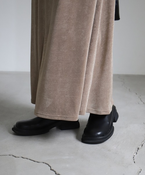 select MOCA（セレクトモカ） スリッポン フェイクレザースライド