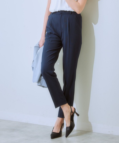 新品未使用　洗える/UVカット/接触冷感】オックスストレッチ　パンツスーツ 7days Life Styling セレモニースーツ スラックス パンツ 「UVカット
