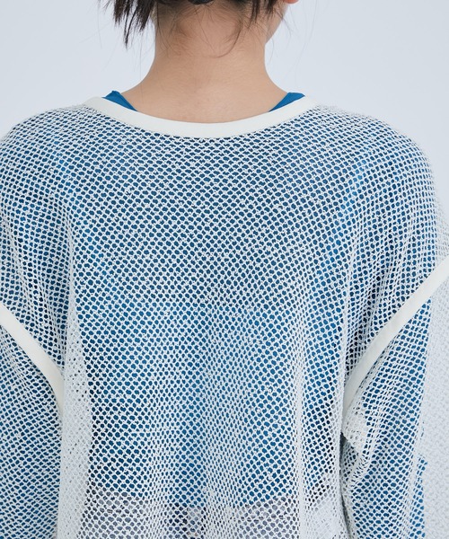 tシャツ 「STUDIOUS/ステュディオス」オーバーサイズ2WAYメッシュプルオーバー レディース STUDIOUS tシャツ 「STUDIOUS/ステュディオス」オーバーサイズ