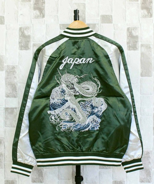 TopIsm（トップイズム） スカジャン スカジャン 狼，芸者，単龍，銀龍