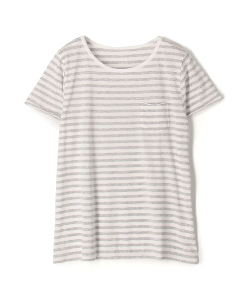 tシャツ スムージーコットン クルーネックハーフスリーブ レディース GALERIE VIE tシャツ スムージーコットン クルーネックハーフ