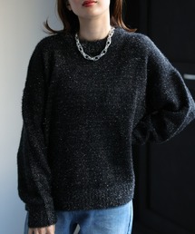 シエス マルジャン ラメ ニット セーター キラキラ ピンク セール】シャギーニット（ニット/セーター）｜Sawa a la mode