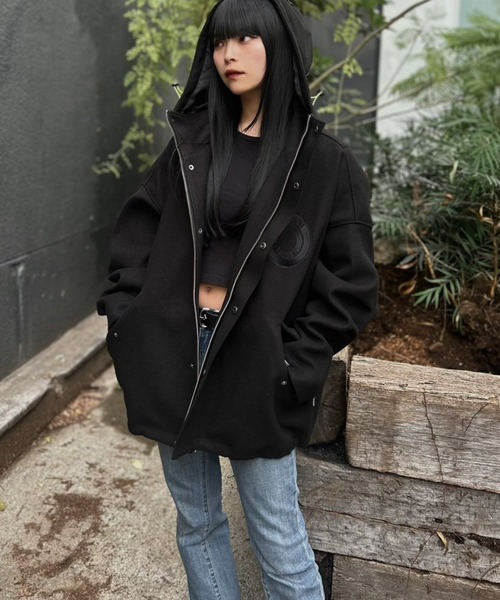 EXAMPLE MELTON HALF COAT