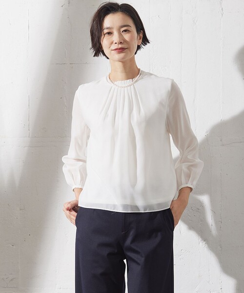 tシャツ カチオン ストライプ カットソー レディース