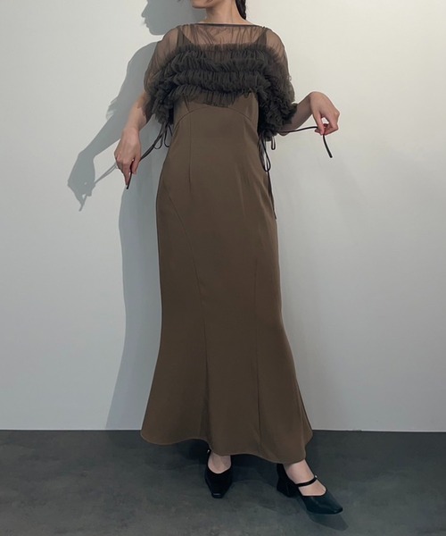 ドレス volume soft tulle dress / ボリュームソフトチュールドレス 