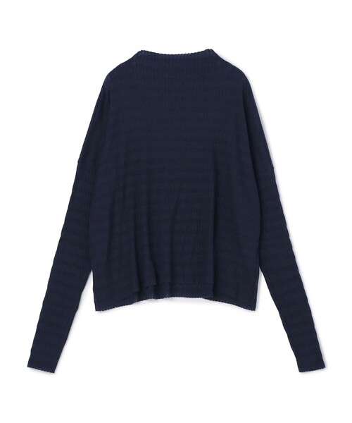 GALERIE VIE tシャツ シアーボーダーリブ ボトルネックプル