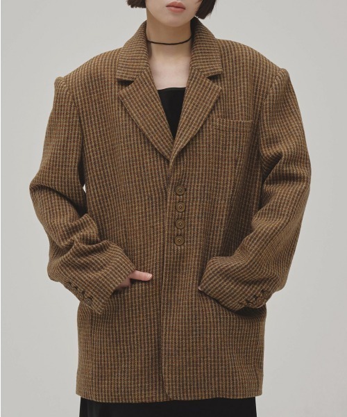 TODAYFUL ジャケット テーラードジャケット Wool100% Check Jacket