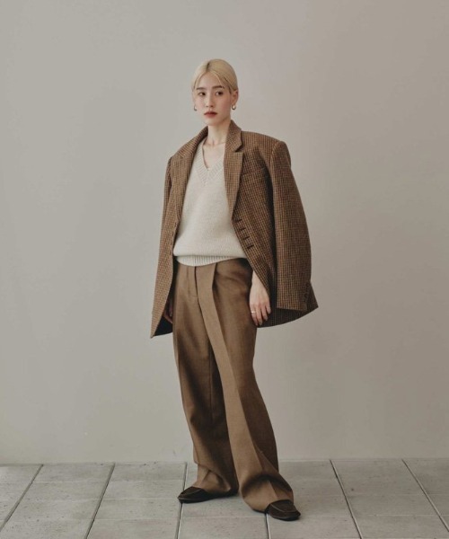 TODAYFUL ジャケット テーラードジャケット Wool100% Check Jacket