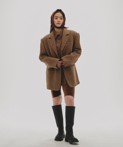 TODAYFUL ジャケット テーラードジャケット Wool100% Check Jacket