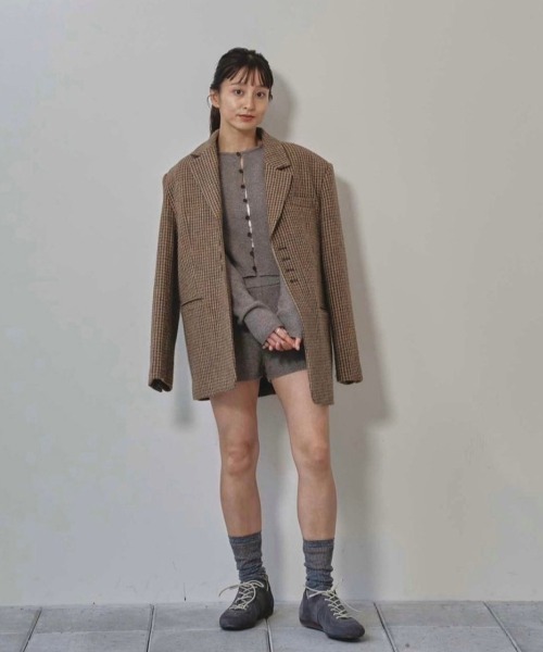 TODAYFUL ジャケット テーラードジャケット Wool100% Check Jacket