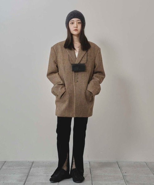 TODAYFUL ジャケット テーラードジャケット Wool100% Check Jacket