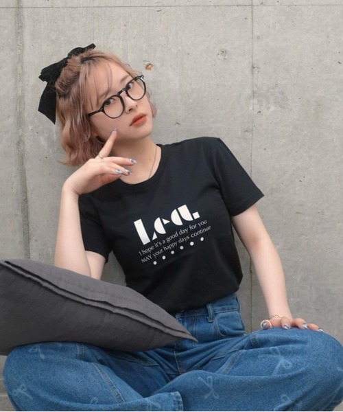L.H.P tシャツ 「ZOZOTOWN限定」LHP×Ami/Organic cotton Lea T
