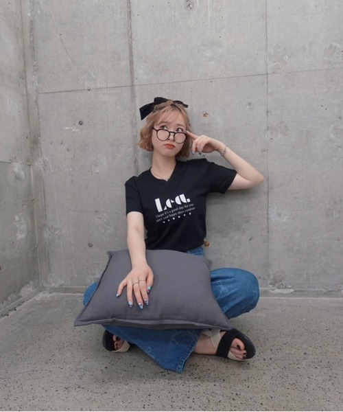 L.H.P tシャツ 「ZOZOTOWN限定」LHP×Ami/Organic cotton Lea T