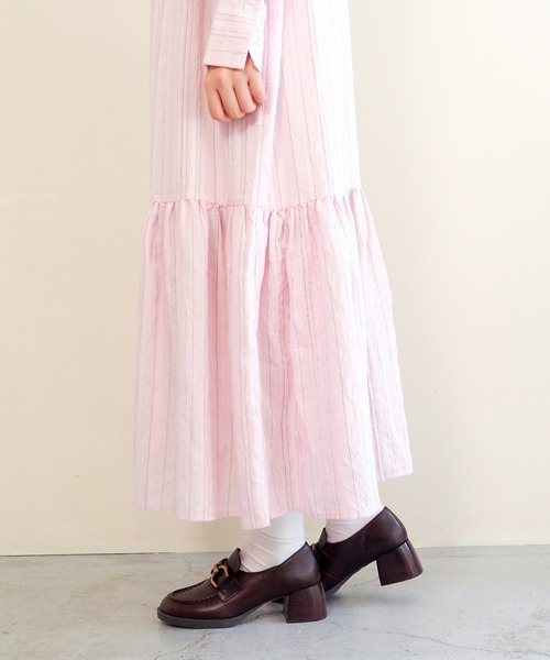 あしながおじさん パンプス チャンキーヒールビットパンプス