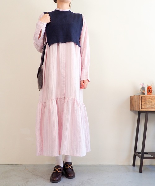 あしながおじさん パンプス チャンキーヒールビットパンプス