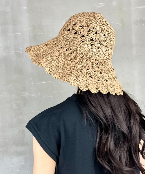 大幅お値下げ　人気作家様　ハンドメイド　着せ替え　バッグ　帽子　セット　レース サファリハット レディース つば広帽子 夏用帽子 総レース あご