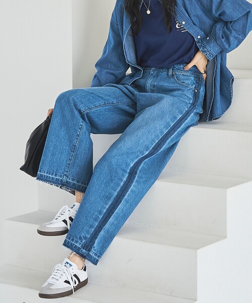 極美品 CUP AND CONE バギージーンズ デニム 濃紺 日本製 W37 Pants – CUP AND CONE