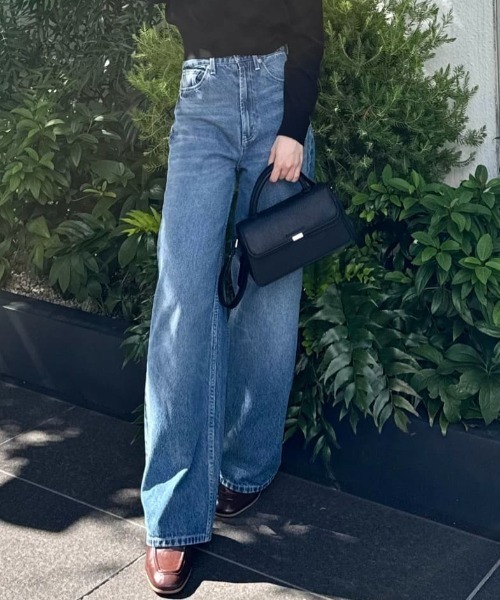 タックワイドライトデニムパンツ | JILL by JILL STUART（ジル