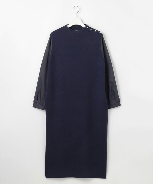 J.PRESS（J.プレス） ワンピース 「洗える」CLOTH COMBI KNIT