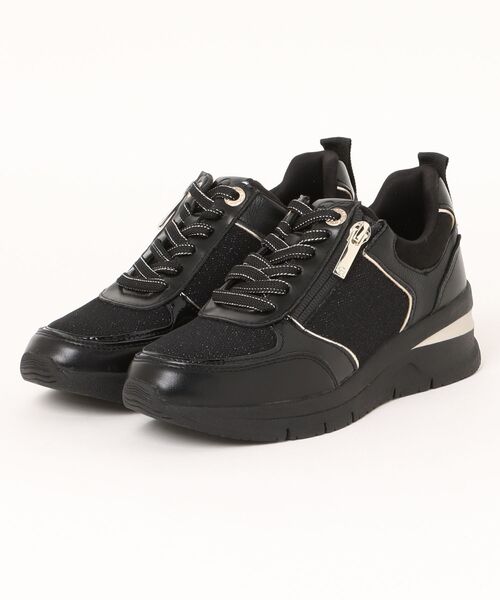 靴 tama INTER-CHAUSSURES スニーカー 「Tamaris」サイドジップ5cmヒール