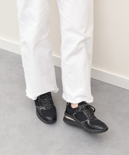 靴 tama INTER-CHAUSSURES スニーカー 「Tamaris」サイドジップ5cmヒール