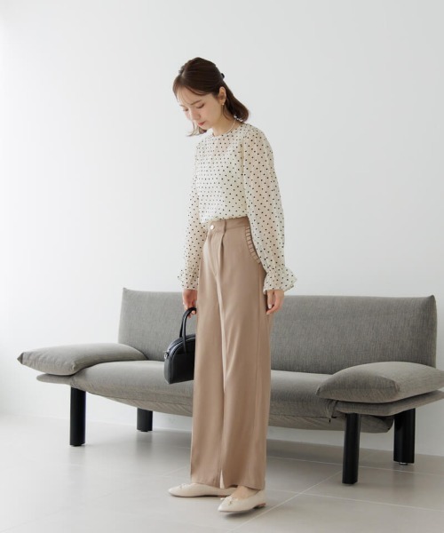 ブラウス シャツ ハートバルーンブラウス レディース flower（ファッション） ブラウス シャツ ハートバルーン