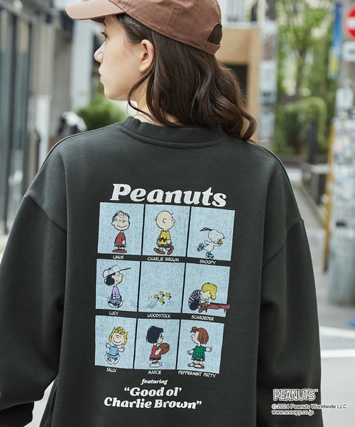 即購入◎✨新品 PEANUTS ピーナッツ スヌーピー スウェット トレーナー セール】PEANUTS/ピーナッツ SNOOPY スヌーピー キャラクタープリント