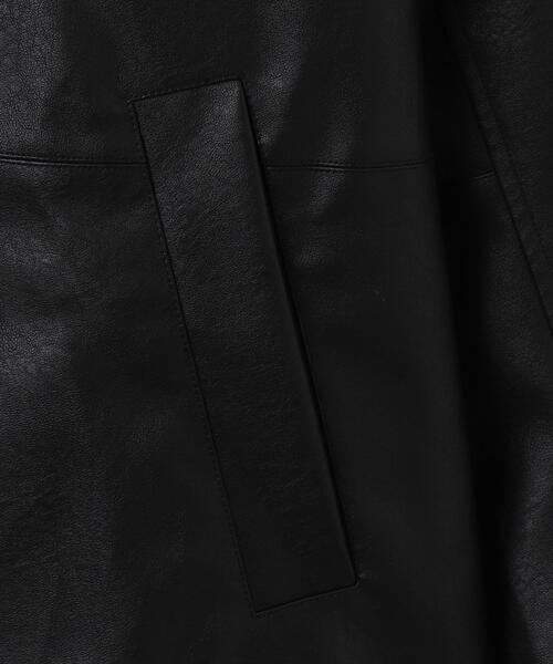 THE STANDARD カバーオール THE STANDARD/シンセティックレザーカー