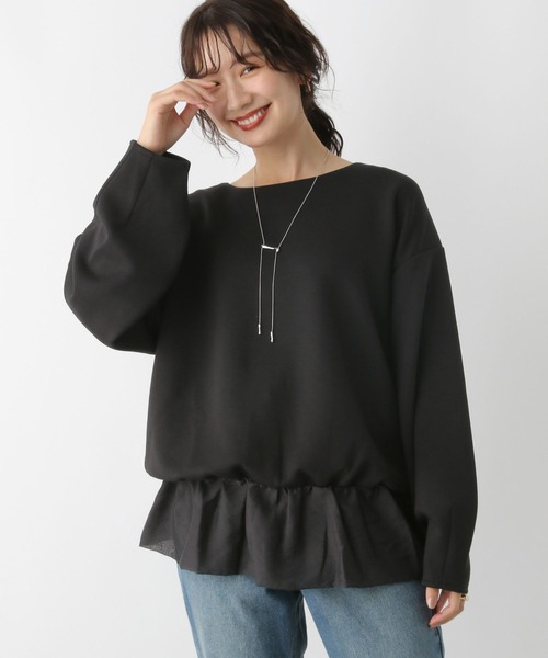 tシャツ 「ZOZO限定カラー」裾フリルペプラムトップス レディース ZOZO限定カラー】裾フリルペプラムトップス（Tシャツ/カットソー