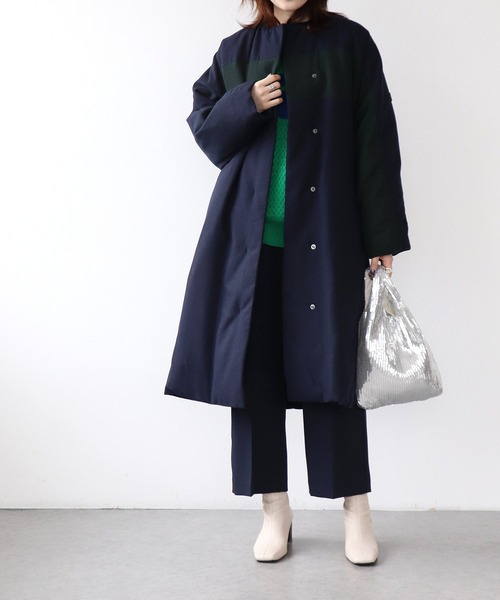 ブランバスク‼️ロングダウンコート blanc basque (ブランバスク) ソフトメルトンダウンコート