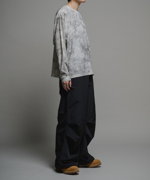 Casper John tシャツ Over dye rattling long T-shirts/オーバー
