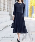 喪服 ワンピース 「喪服・礼服」コンビプリーツ...の詳細画像2