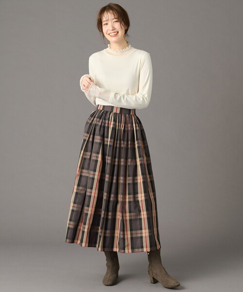 ANY（エニィ） スカート 「ウエストゴム」ビックチェックタフタ