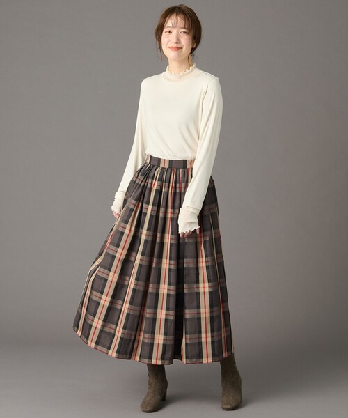 ANY（エニィ） スカート 「ウエストゴム」ビックチェックタフタ