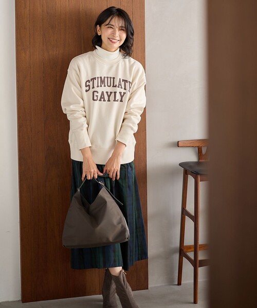 ANY（エニィ） スカート 「洗濯機可/ウエストゴム」ビックチェック