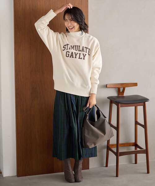 ANY（エニィ） スカート 「洗濯機可/ウエストゴム」ビックチェック