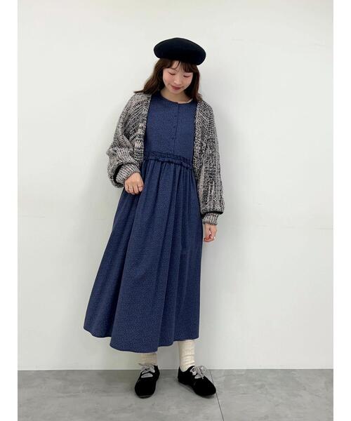 TSUHARU BY SM2　ツハル　PENNY柄ウエストフリルワンピース TSUHARU by Samansa Mos2 ワンピース 「LIBERTY」PENNY柄