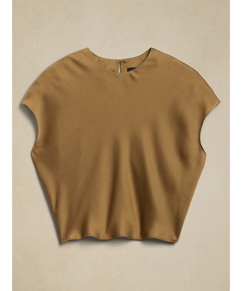 [BANANA REPUBLIC FACTORY STORE] безрукавка блуза X-SMALL Brown женский 