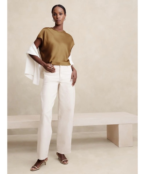 [BANANA REPUBLIC FACTORY STORE] безрукавка блуза X-SMALL Brown женский 