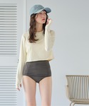 水着 体型カバー 3点セット/ショートパンツ×...の詳細画像2