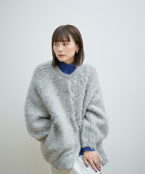 Omekashi（オメカシ） ニットコート FREE ライトグレー レディース