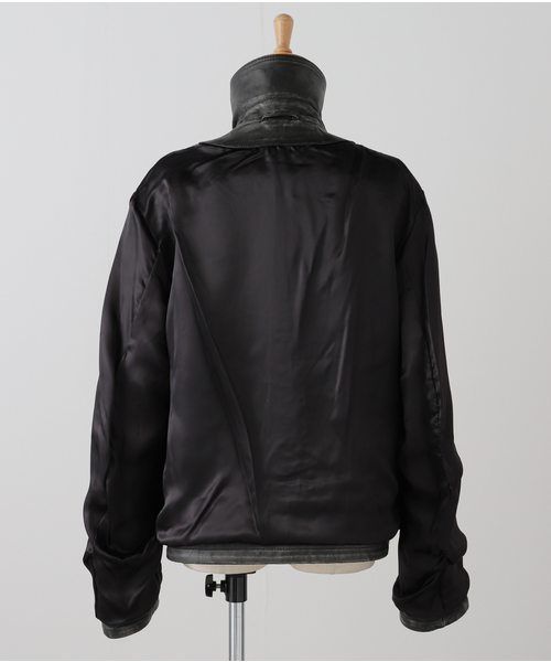 MASU コート アウター ARGYLE LEATHER SPORTS JACKET M25K6BL001