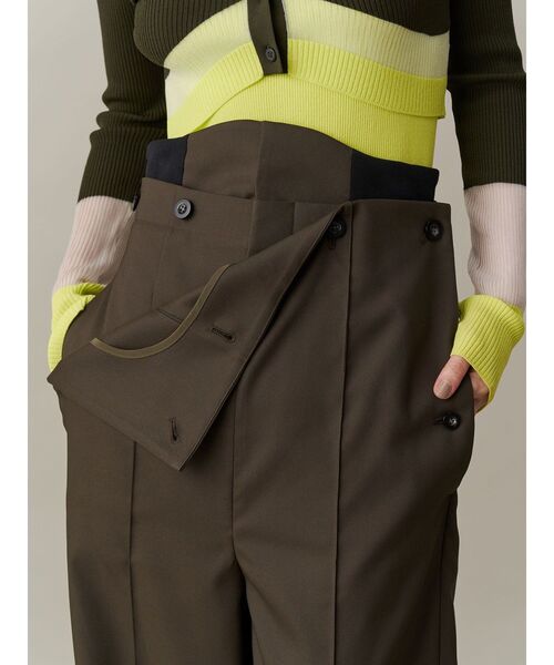 UN3D.（アンスリード） パンツ CURVE BELT LAYERED PT / カーブベルト