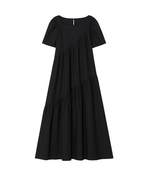 国内発送・すぐ届く 【The Row】アシンメトリーワンピース マルチサイズ ワンピース アシンメトリーポプリンロング