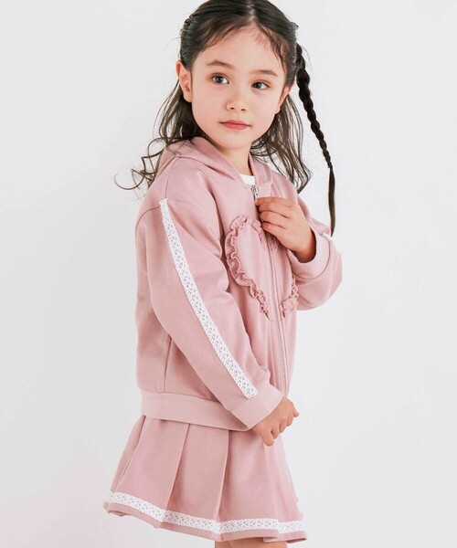 ハートドクロ　フリルジップパーカー WISH FOR EVER × ONCILY 】HEART COLLAB FULL-ZIP HOODIE/ハート