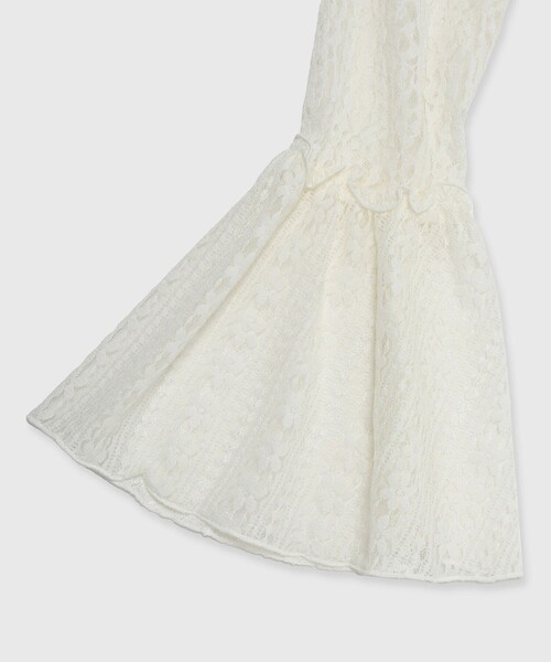 ジョゼムーン　JOSE MOON ワンピース　白　ホワイト　レース JOSE MOON ドレス 「JOSEMOON/ジョゼムーン」BELLSLEEVE LACE