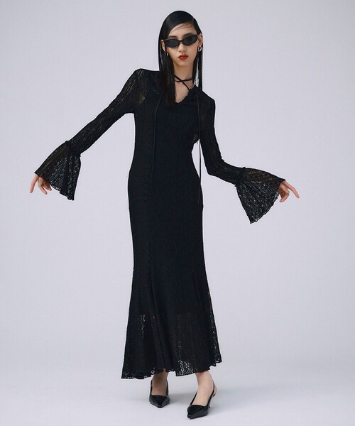 送料無料◆2025新品  JOSE LACE 「JOSEMOON/ジョゼムーン」BELLSLEEVE ドレス MOON ワンピース