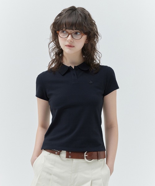 ポロシャツ ポロ KIRSH PLAIN SLIM FIT PIQUE T-SHIRT キルシー プレーン スリムフィット ピケ Ｔシャツ レディース