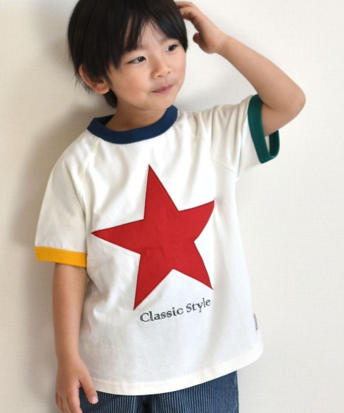 KiCCOLY tシャツ スターTシャツ キッズ 子供服 男の子 女の子
