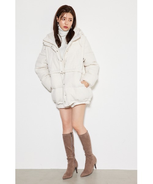 rienda（リエンダ） ダウンコート MEDIUM ホワイト系その他 レディース